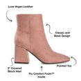 thumbnail image 5 of Journee Collection Womens Mylow Pointed Toe Block Heel Ankle Booties, 5 of 6