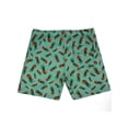 thumbnail image 4 of New Boys Mens Swimming Trunks Swim Shorts Board Shorts With Pockets Print Swimwear Beachwear Underwear Swimsuit Beach Pants Casual Quick Dry Bathing Suit Surfing Cyan Pineapple Print L, 4 of 8