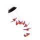 thumbnail image 3 of Cadena de luz solar que cambia de color, lámpara de carillón de viento, LED, luz colgante decorativa para exteriores, animal, rojo rosa Sweethay HA005375-03B, 3 of 6