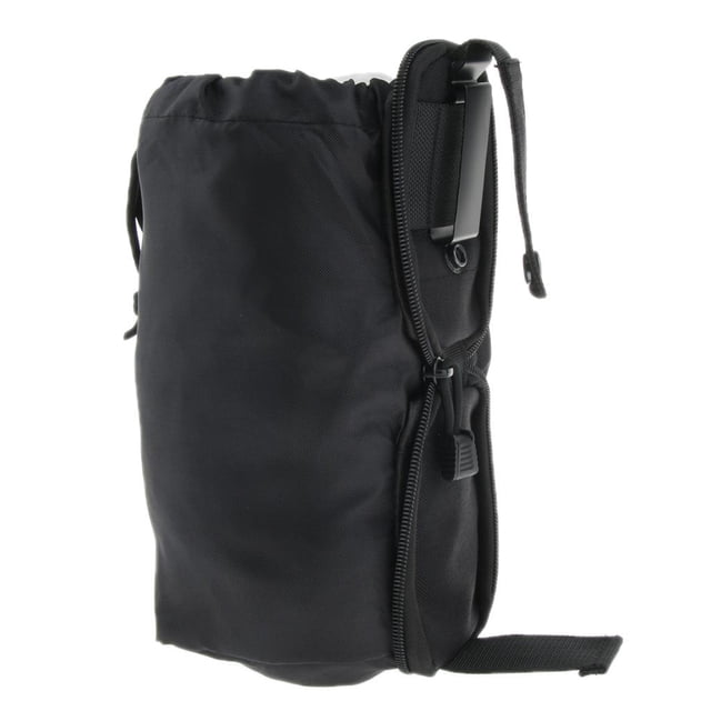 De Botella De Agua Para Deportes Al Aire Libre, Diseño Con Cremallera Y Compartimentos Múltiples Para Gimnasio Montañismo Ciclismo Negro Macarena Bolsa de Molle para la cintura