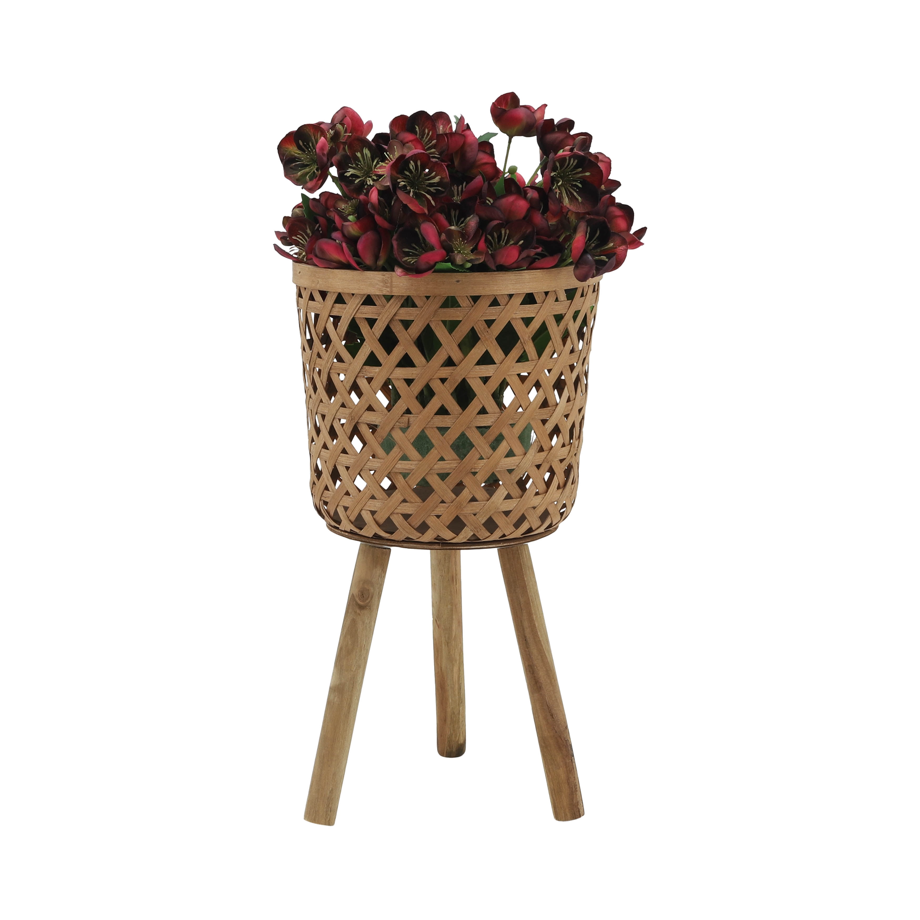 S/3 Bamboo Planters 11/13/15" Natural