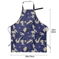 thumbnail image 5 of Uemuo Lilies Flowers Pattern Waterproof Apron Adjustable Dishwasher Apron- Apron for Women Men Heavy Duty Work Apron for Dishwashing Chemical Lab, 5 of 9