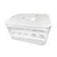 thumbnail image 5 of Cajón para guardar huevos frescos, soporte para huevos para refrigerador, temporizador de frescura, refrigerador 2 capas y blanco, 5 of 9
