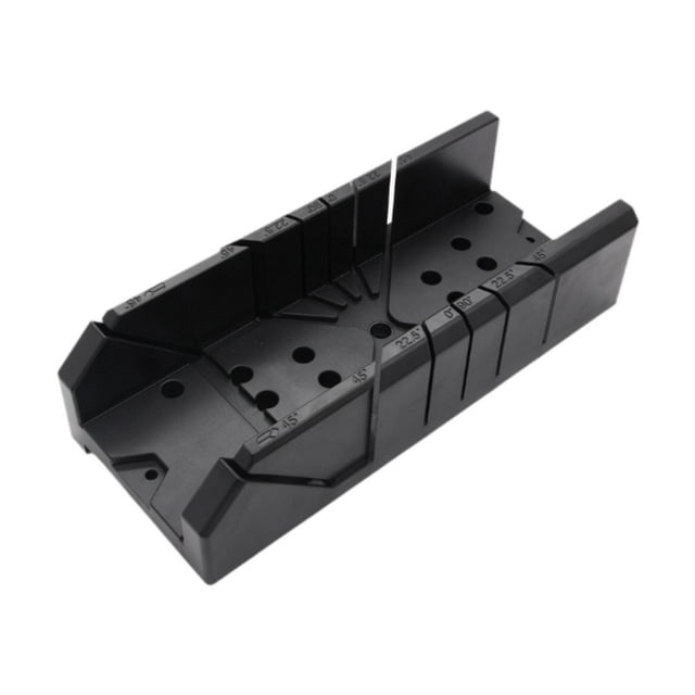 Caja de ingletes para almacenamiento de sierras Herramienta de jardín Guía profesional Ranura para cortar madera Sierra de mano 12 pulgadas