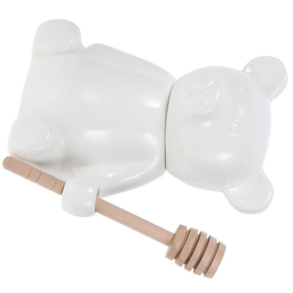 HONMEET Honey Container Bear Shaped Ceramic Honey Storage present Recipients Home Use 1 Set