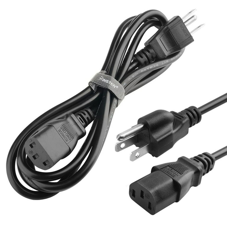 Computer Power Cable Cord for Desktops PC and Printers/Monitor SMPS Power  Cable IEC Mains Power Cable (1.5M- Black)