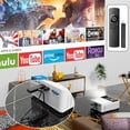 thumbnail image 5 of WiFi Projector with  5.1, 1080P Supported  Movie Projector for Home Theater, 5 of 6