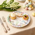 thumbnail image 5 of CuiLiyq 25 Pcs Easter Paper Plates, 7 Inch Disposable Dessert Plates with Colorful Bunny Patterns, for Easter Party Decoration, Spring Tableware and Party Supplies, 5 of 6