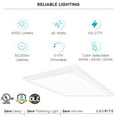 thumbnail image 7 of Luxrite 2x2 FT Surface Mount LED Flat Panel Light, 3 Color Selectable, 4000 Lumens, Dimmable, Damp Rated, UL Certified, 7 of 7