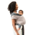 thumbnail image 2 of MOBY Reversible Wrap Baby Carrier in Taupe/Charcoal, 2 of 7