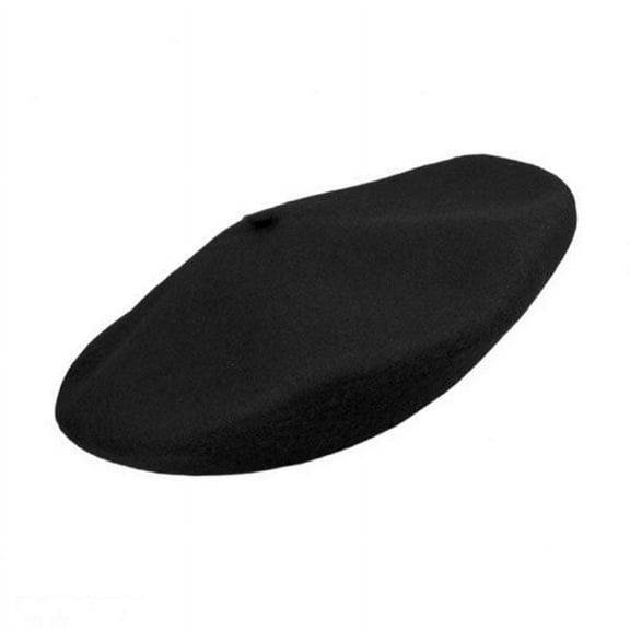 Kids' Classic Wool Beret - CHILD - Black