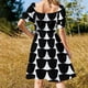 thumbnail image 5 of Vestido de manga corta con gafas de sol, traje de verano para mujer, vestido de cumpleaños para mujer, vestido para mujer, 5 of 7