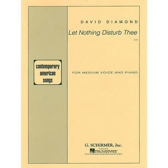 Let Nothing Disturb Thee: Voice and Piano (Paperback)