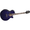 Jasmine ES450C Quilt Top Acoustic-Electric Guitar Blue