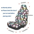 thumbnail image 3 of Wukai Panda And Glasses Full Set Car Seat Covers with Soft Padding Universal Auto Front Seats Protector and Cushion Mat, 3 of 5