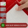 thumbnail image 5 of Christmas Bathroom Rug 36"x24", Extra Soft Absorbent Microfiber Thick Plush Fluffy Bathroom Rugs, Non-Slip Backing, Machine Washable Bath Rugs, Holiday Xmas Decor Indoor Bath Mats,Red-snow, 5 of 11