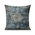 thumbnail image 2 of Ethnic Design Boho Decorative Linen Blue Carpet Pattern Throw Pillow Covers 18 X 18 Inch, Set Of 4, Linen Study Sofa Cushion Cover Indoor Living Room Home Decor, 2 of 6
