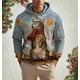 thumbnail image 5 of Sudadera con capucha navideña para hombre, sudadera con estampado 3D de Papá Noel, sudadera con capucha de gato navideño de otoño para hombre, ropa informal de festival para hombre, 5 of 5