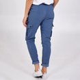 thumbnail image 4 of Sngxgn Capri Pants for Women Casual High Waist Solid Loose Long Straight Pants(Sky Blue,M), 4 of 7