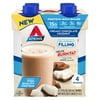 Atkins Creamy Chocolate Coconut Protein Shake, High Protein, Low Carb, 4 Count