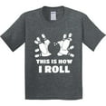 thumbnail image 3 of Inktastic How I Roll Bowling Youth T-Shirt, 3 of 5