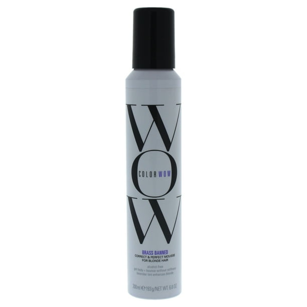 Color Wow Brass Banned Mousse Blonde Hair Oz Color Wow Brass Banned Mousse Blonde Hair Oz