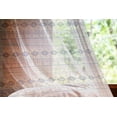 thumbnail image 2 of Ethnic Tulle Curtains with Rod Pocket, Antique Detailed Borders National Cultural Ornament Pattern, Sheer Drape for Wedding Party 2 Panels, 7 Sizes, Eggshell and Blue, by Ambesonne, 2 of 3