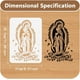 thumbnail image 2 of Plantilla para pintar la Virgen de Guadalupe (11,7 x 8,3 pulgadas). Plantilla reutilizable para pintar sobre madera, pared, suelo, tela, muebles, decoración del hogar y manualidades., 2 of 9