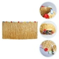 thumbnail image 3 of FONDOTIN 2-Pack Grass Table Skirt Luau Party Decorations, Soft PP Fabric, Tropical Hawaiian Theme, Outdoor Indoor Use, 3 of 7