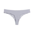 thumbnail image 1 of Tanga sexy pura para mujer con bordes ondulados y seda helada, ropa interior femenina sin costuras integrada de cintura baja, 1 of 6