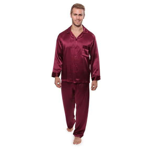 TexereSilk Men's Classic Silk Pajama Set - Luxury Sleepwear