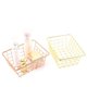 thumbnail image 2 of Metal Wire Storage Basket With Handles, Durable Food Storage Organizers Storage, Iron Metal Desktop Cosmetic Storage Organizers For Kitchen Food Pantry Papers Home Office Desk Bathroom Laundry Room Ba, 2 of 5