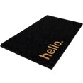 thumbnail image 4 of Northlight Black Coir "Hello" Outdoor Doormat 18" x 30", 4 of 5