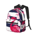 thumbnail image 2 of Picia Pink Flamingos Large Capacity Backpack Classic Style Backpack Casual Backpack Water-Resistant School Work Travel Outdoor Backpack, 2 of 8