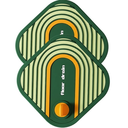 Masteelf 2pcs Shower Drain Cover Silicone Floor Drain Covers Bathroom Floor Drain Hair Catcher