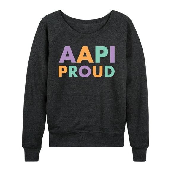 Instant Message - AAPI Proud - Women's Lightweight French Terry Long Sleeve Shirt