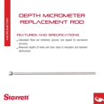 Depth Micrometer Replacement Rod for 443, 445 Series Micrometer Depth