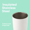 thumbnail image 4 of Vaso de café Owala SmoothSip, aislante, acero inoxidable, 590 ml, 4 of 6