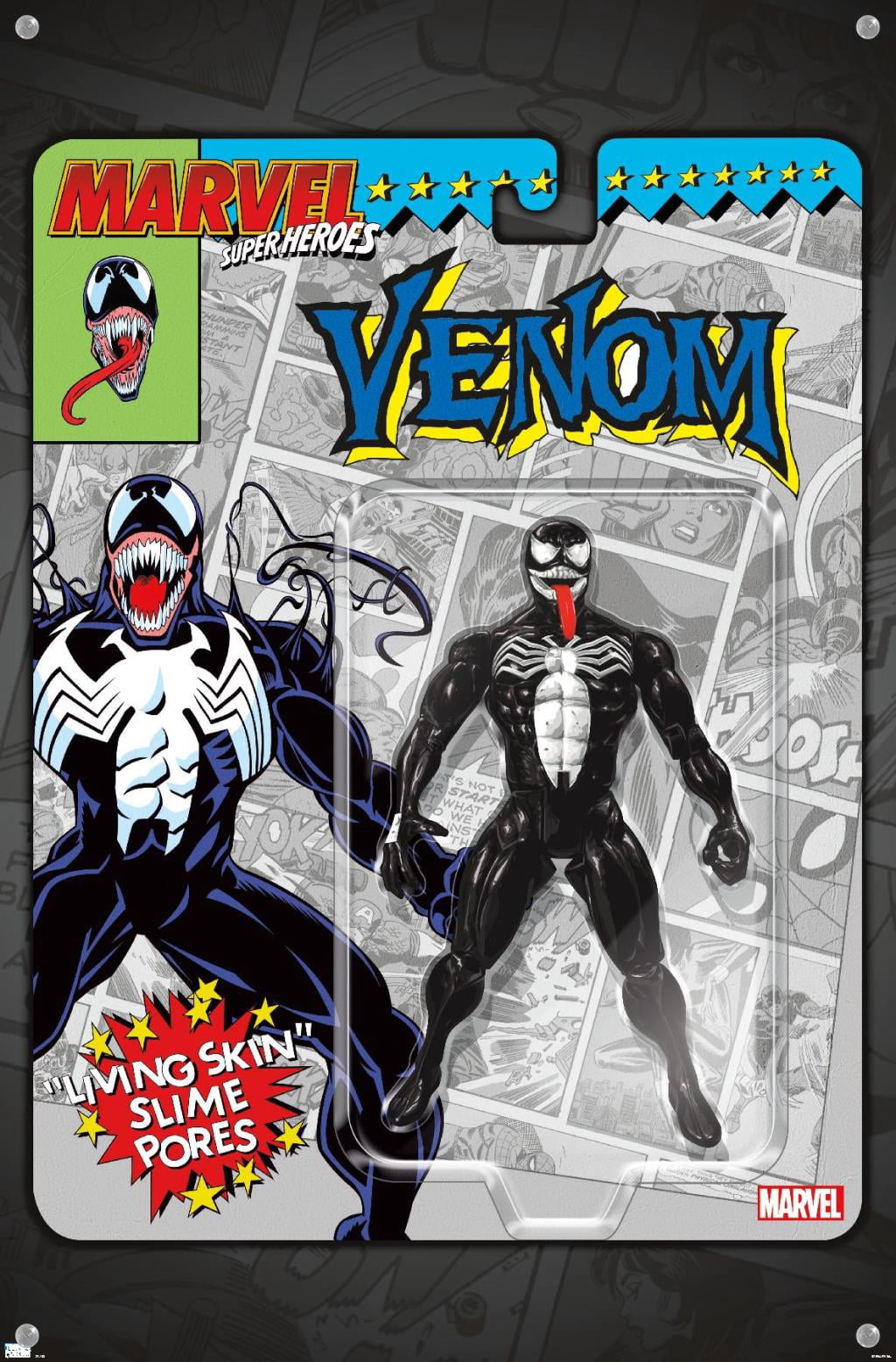 Marvel Toy Vault - Venom Wall Poster with Push Pins, 14.725" x 22.375"