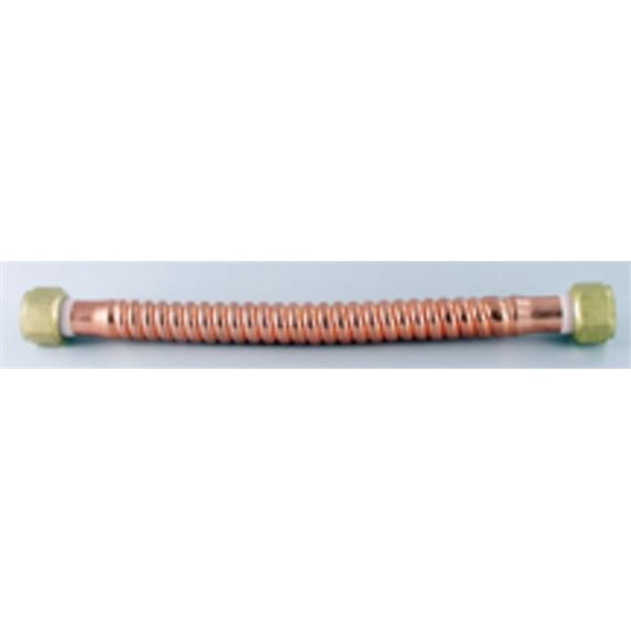 LDR 509 2124 Copper Water Heater Installation Line, 24" Length