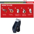 thumbnail image 5 of Packing 2" Tape Dispenser: TENDO Home & Office Line - Ergonomic, Economic, Environmental Solution for 2" Heavy Duty Shipping, Moving, Box Sealing with Patented 10° Sloped Chromium Blades [SY-223 Navy], 5 of 7