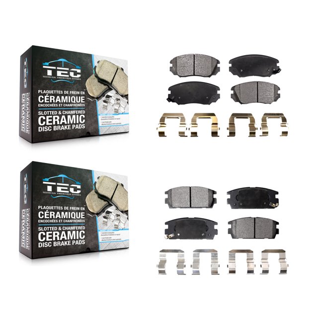 TEC Front Rear Ceramic Brake Pads Kit for Car Chevrolet Equinox GMC Terrain KTC-100199