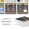 thumbnail image 4 of Yayeee Foldable Storage Basket for Shelves with Handles Waterproof Cloth Bins, Skeleton with Rainbow, 4 of 7