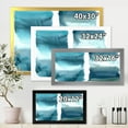 thumbnail image 4 of Designart 'Abstract Impression Ocean Blue Aquatic I' Modern Framed Art Print, 4 of 4