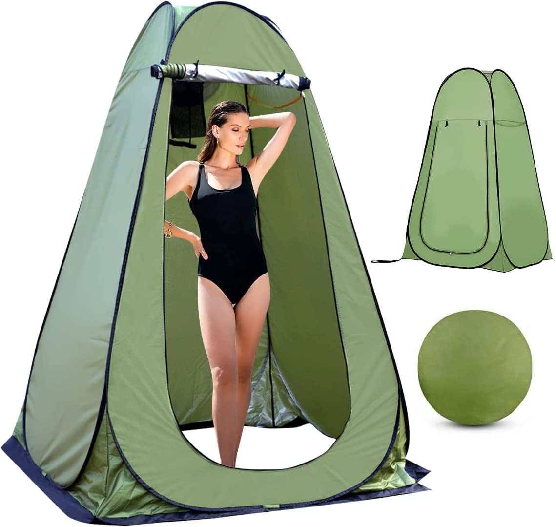 Pop Up Tent, Shower Tent, Portable Outdoor Camping Bathroom Toilet Tent