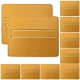 thumbnail image 1 of EUBUY 10Pcs Pu Leather Cards Holder Wallet 2 Slots Slim Portable Travel Credict Card Pouch for Women Men Yellow, 1 of 2