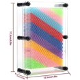thumbnail image 2 of 3D Colorful Pin Art Board Handcraft Model Interesting Novel Pin Art for Children Home Office Decoration Transparent Middle, 2 of 5