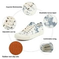 thumbnail image 3 of JENN ARDOR Women's Canvas Sneakers Low Cut Lace Up Slip On Fashion Walking Shoes Comfortable Breathable Lightweight Flats, 3 of 8