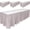 Silver, variant on DecorRack 4 Pack Table Skirts, 29 in x 14 ft Reusable Party Tablecloth Skirt with Adhesive Strip for Parties & Events, Silver (Pack of 4)