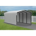 thumbnail image 3 of Arrow 10 x 20 x 7 ft Eggshell Steel Carport With 2 Side Wall Kit, 3 of 15